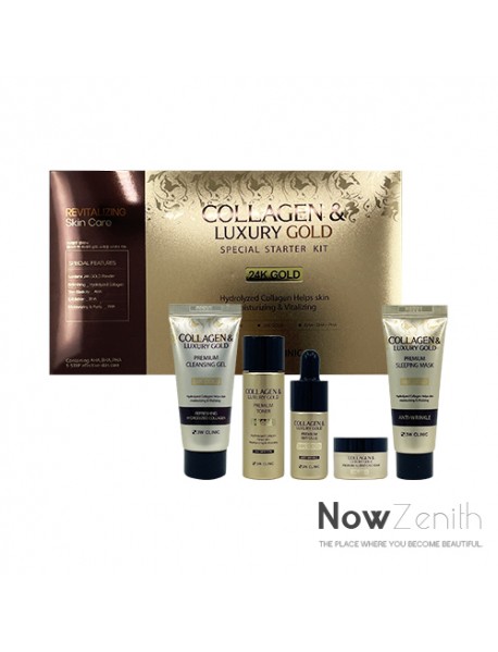 [3W CLINIC] Collagen & Luxury Gold Special Starter Kit - 1Pack (5items)