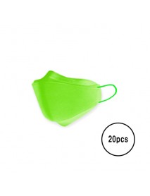 [A3] Teddy Bear 3D Color Mask L Size - 20pcs #Green
