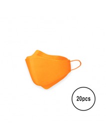 [A3] Teddy Bear 3D Color Mask L Size - 20pcs #Orange