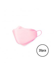 [A3] Teddy Bear 3D Color Mask L Size - 20pcs #Light Pink