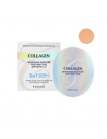 [ENOUGH] Collagen Whitening Moisture Two Way Cake - 13g+Refill 13g #21 [out of stock]