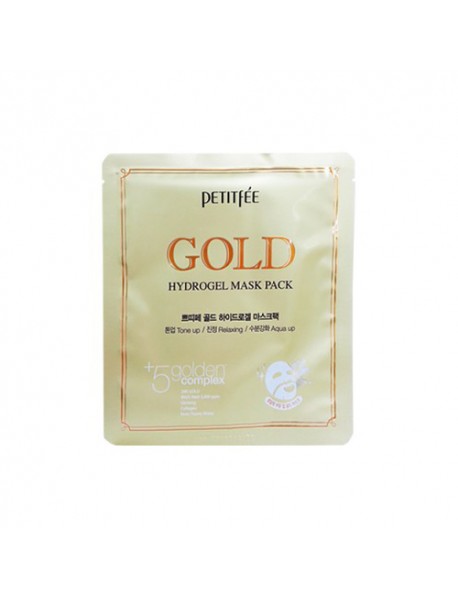 [PETITFEE] Gold Hydrogel Mask Pack - 1Pack(5pcs)