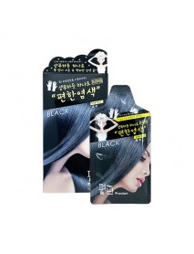 (PYEONAN) Premium Easy Shampoo Hair Dye - 1Pack (30g x 5pcs) #Black