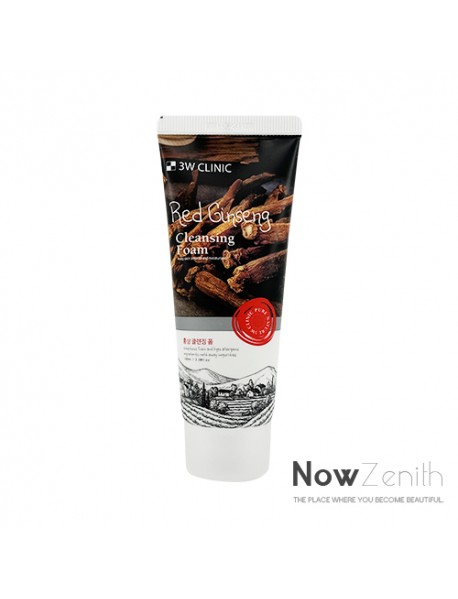 [3W CLINIC] Pure Natural Red Ginseng Cleansing Foam - 100ml