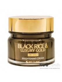 [3W CLINIC] 24K Gold Black Rice & Luxury Gold Brightening Cream - 100g