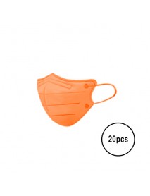 [A3] Teddy Bear Bird Beak Type Color Mask L Size - 20pcs #Orange