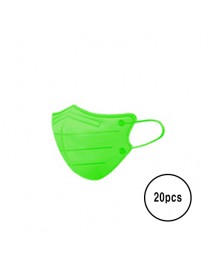 [A3] Teddy Bear Bird Beak Type Color Mask L Size - 20pcs #Green