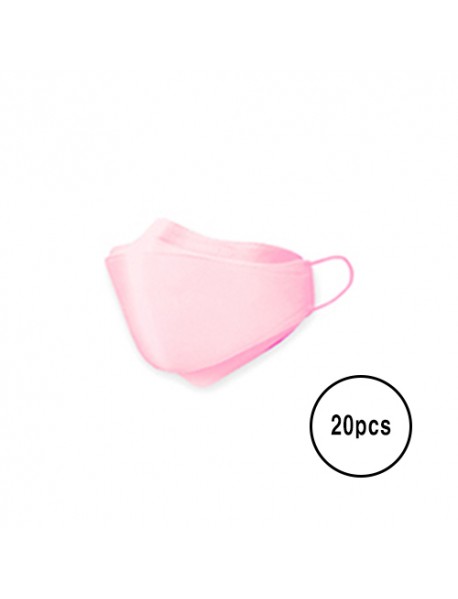 [A3] Teddy Bear 3D Color Mask XL Size - 20pcs #Light Pink