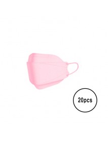 [A3] Teddy Bear 3D Kids Color Mask - 20pcs #Light Pink