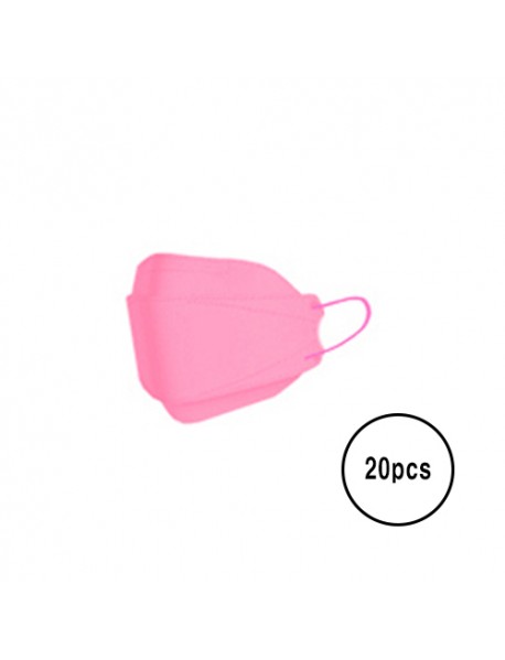 [A3] Teddy Bear 3D Kids Color Mask - 20pcs #Pink