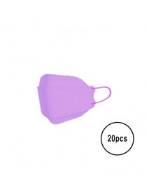 [A3] Teddy Bear 3D Kids Color Mask - 20pcs #Purple