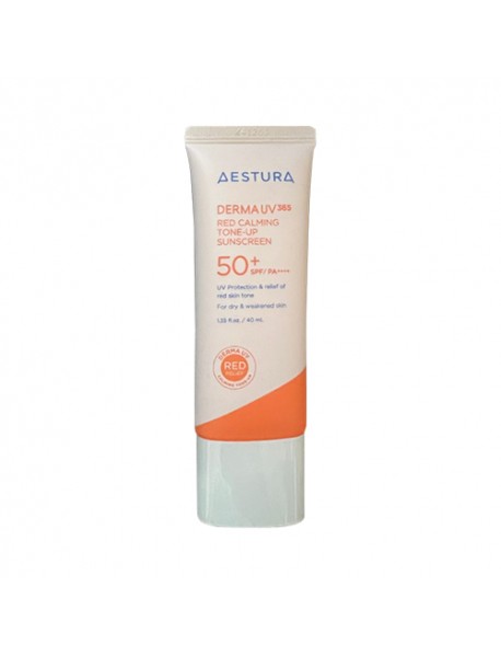 (AESTURA) Derma UV 365 Red Calming Tone-Up Sunscreen - 40ml (SPF50+ PA++++)