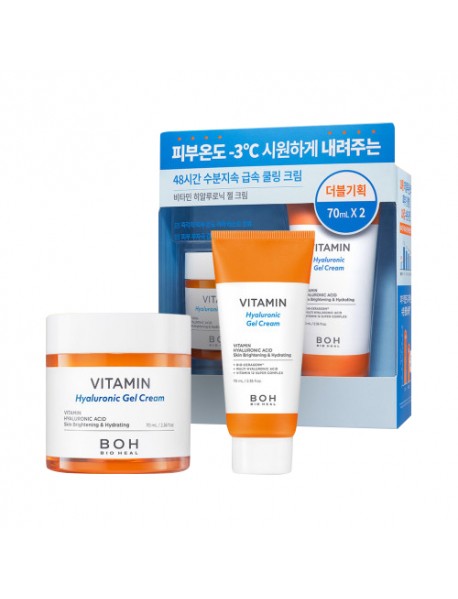 (BIOHEAL BOH) Vitamin Hyaluronic Gel Cream Double Set - 1Pack (70ml x 2ea)