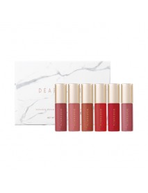 (DEAR DAHLIA) Paradise Dream Velvet Lip Mousse Mini 6 Set - 1Pack (1ml x 6ea) #Red Collection