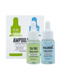 [DERMAL] Tea Tree & Hyaluronic Acid Collagen Ampoule Duo - 1Pack (17ml x 2ea)
