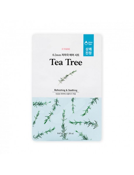 (ETUDE HOUSE) 0.2 Therapy Air Mask - 10pcs #Tea Tree (Renewal)