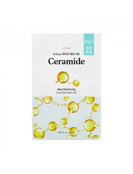 (ETUDE HOUSE) 0.2 Therapy Air Mask - 10pcs #Ceramide (Renewal)