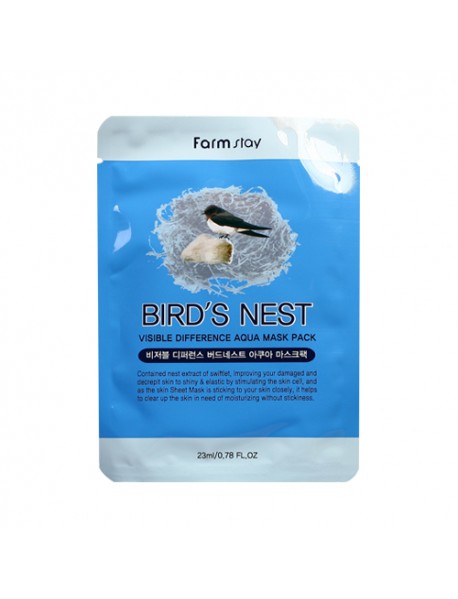 [FARM STAY] Visible Difference Mask Sheet -1Pack (10pcs) #Bird's Nest