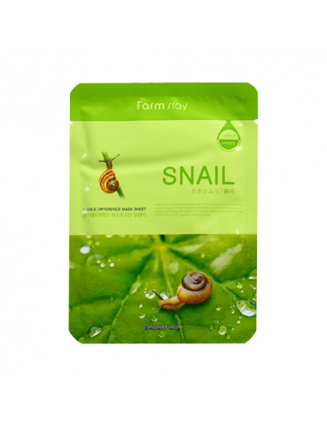 [FARM STAY] Visible Difference Mask Sheet -1Pack (10pcs) #Snail