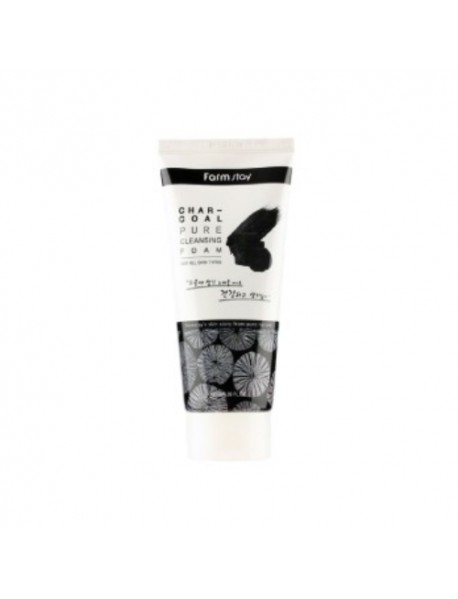 [FARM STAY] Pure Cleansing Foam - 180ml #Charcoal