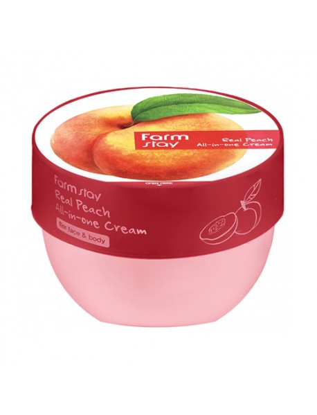 [FARM STAY] Real Peach All-In-One Cream For Face & Body - 300ml