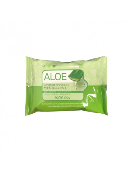 [FARM STAY] Aloe Moisture Soothing Cleansing Tissue - 1Pack (30pcs)