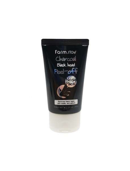 [FARM STAY] Charcoal Black Head Peel Off Nose Pack - 60g