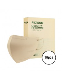 [FILTSON] Stylish Fit Filter Mask M Size - 10pcs #Cozy Beige