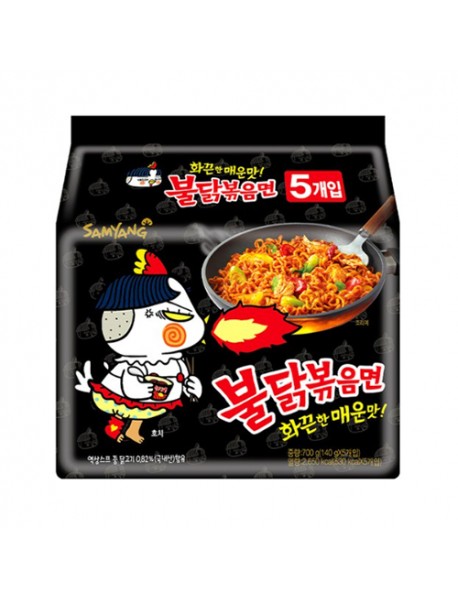 (SAMYANG) Buldak Fire Fried Chicken Spicy Noodle - 1Pack (5ea) [★BUNDLE★]