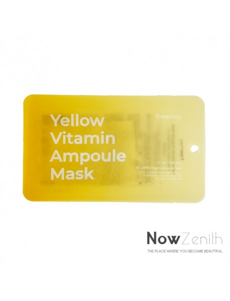 [FREEMAY] Yellow Vitamin Ampoule Mask - 1Pack (27ml x 10ea)