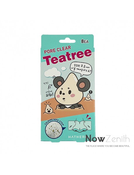 [HATHERINE] Pore Clear Teatree Nose Pack - 1Pack (0.2g x 8ea)