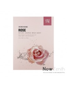 [HEBEHEBA] Nature Essence Mask Sheet - 1Pack (25ml x 10ea) #Rose