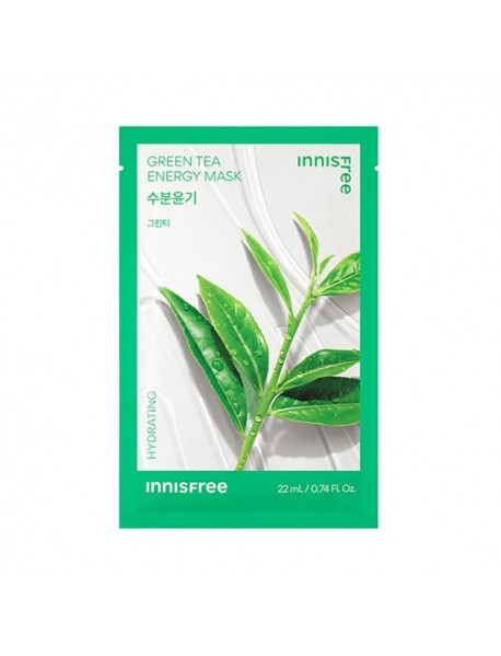 (INNISFREE) Energy Mask - 10pcs #Green Tea / Renewal