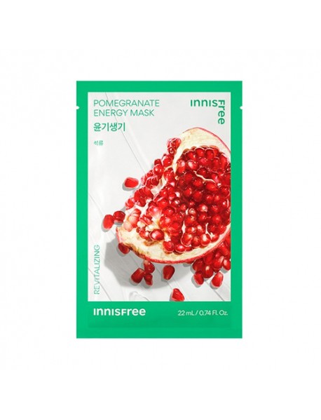 (INNISFREE) Energy Mask - 10pcs #Pomegranate / Renewal