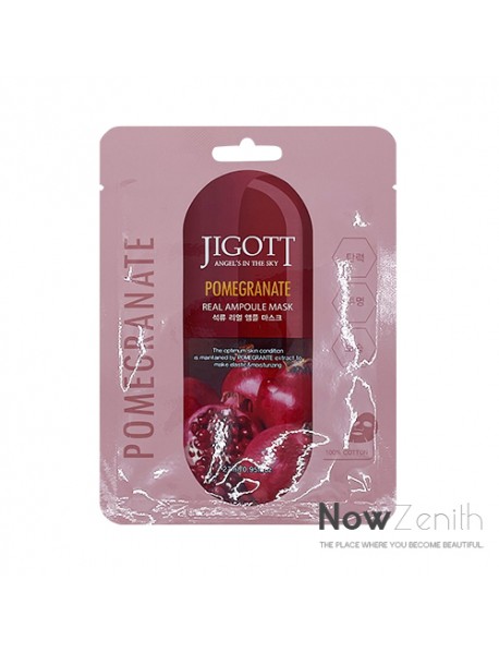 [JIGOTT] Real Ampoule Mask - 1Pack (27ml x 10ea) #Pomegranate