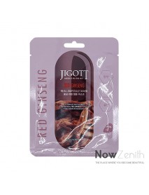 [JIGOTT] Real Ampoule Mask - 1Pack (27ml x 10ea) #Red Ginseng