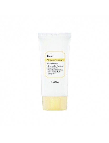 (KLAIRS) All-day Airy Sunscreen - 50g (SPF50+ PA++++)