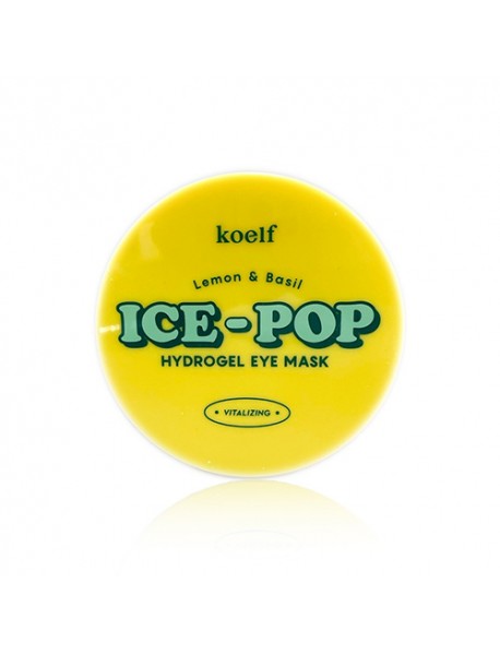 [KOELF_SE] Lemon & Basil Ice Pop Hydrogel Eye Mask - 1Pack (60pcs) (EXP : 2024. Sep. 25)