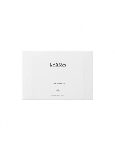 (LAGOM) 5 Layer Cotton Pad - 1Pack (80pads)