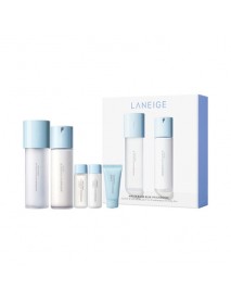 (LANEIGE) Water Bank Blue Hyaluronic 2 Step Essential Set - 1Pack (5items) #for Combination to Oily skin