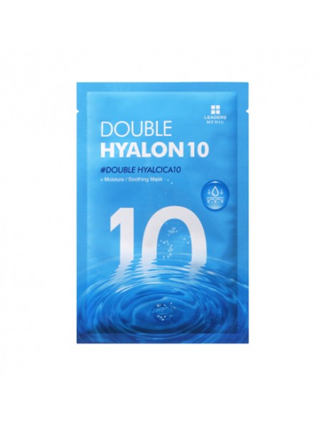 (LEADERS) MEDIU Double Hyalon 10 Soothing Mask - 1Pack (23ml x 10ea)