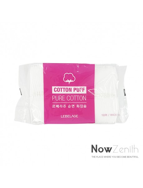 [LEBELAGE] Cotton Puff - 1Pack (100pcs) #Pure Cotton