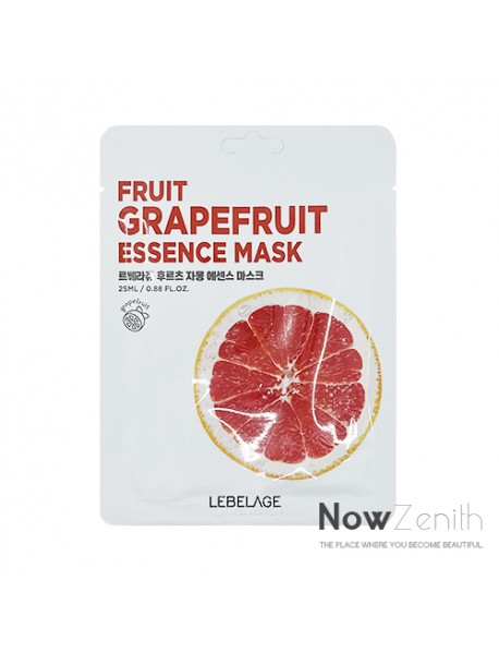[LEBELAGE] Fruit Essence Mask - 1Pack (25ml x 10pcs) #Grapefruit