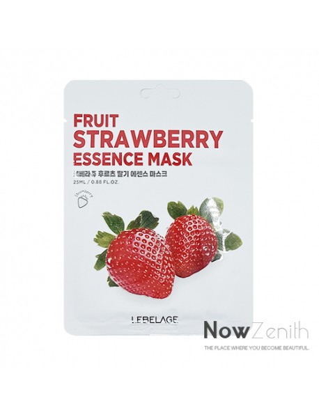[LEBELAGE] Fruit Essence Mask - 1Pack (25ml x 10pcs) #Strawberry