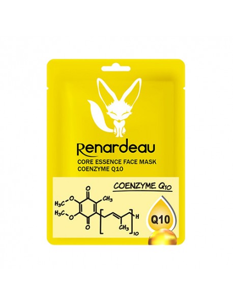 (LOCEAN) Renardeau Core Essence Face Mask - 1Pack (23ml x 10pcs) #10 Coenzyme Q10 (Sales restricted countries: Ukraine/Armenia/Georgia/Kyrgyzstan/Belarus/Kazakhstan/Vietnam/Saudi Arabia)
