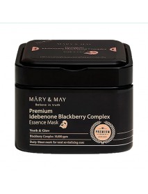 [MARY & MAY] Premium Idebenone Blackberry Complex Essence Mask - 250g (20pads) 