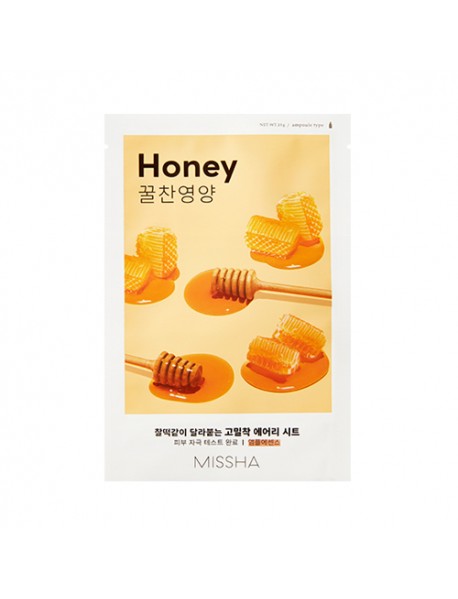 [MISSHA] Airy Fit Sheet Mask - 10pcs #Honey