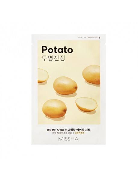 [MISSHA] Airy Fit Sheet Mask - 10pcs #Potato