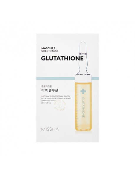 [MISSHA] Mascure Solution Sheet Mask - 10pcs #Glutathione