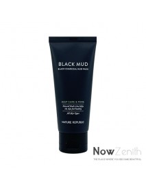 [NATURE REPUBLIC] Natural Made Black Charcoal Deep Pore Mud Pack - 100ml